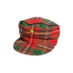 Checkered tartan plaid Star hat